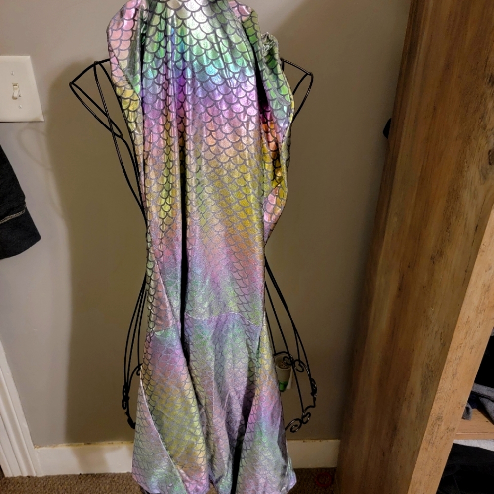 Iridescent Swim Mermaid Cover up!